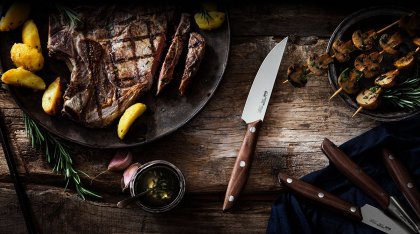 Due Cigni  couteaux à steak "Walnut"