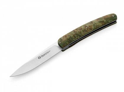 Maserin Gourmet Green Burl couteau à steak personnel